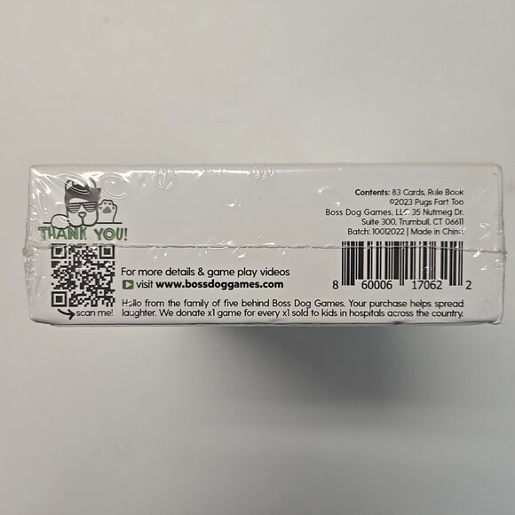 NEW PUGS FART TOO! Full Base Card Game From Farting Frenchies Creators Boss Dog - Picture 3 of 3